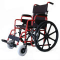 Red powder costing steel wheelchair with CE